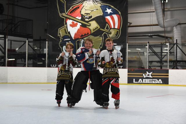 8u Skills Winners Noah Ratcliff - Sniper Eliana Marr - Goalie Braydon Bowes - Fastest